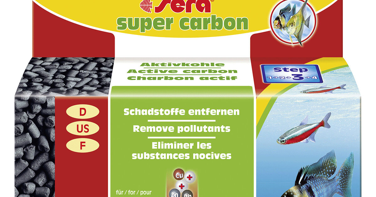 Carbone attivo per acquario SERA Super Carbon 29 g